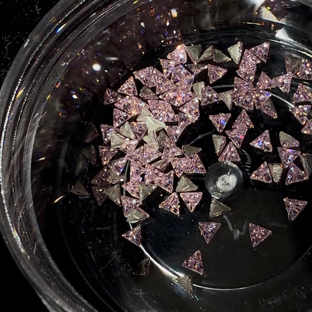 Mini CZ Triangle Cut Tooth Gem