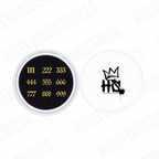 18k Gold Angel Number Tooth Charms