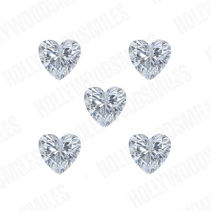 Mini CZ Heart Tooth Gem My Store